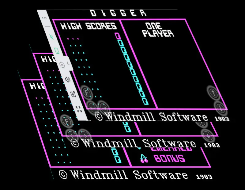 Capture d'écran de l'interface utilisateur de l'API permettant de faire tourner des programmes DOS dans un navigateur