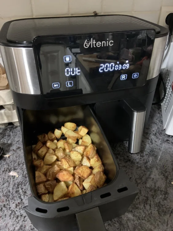 Friteuse à air Ultenic K20 - capacité de 5,2 litres pour des frites pour toute la famille