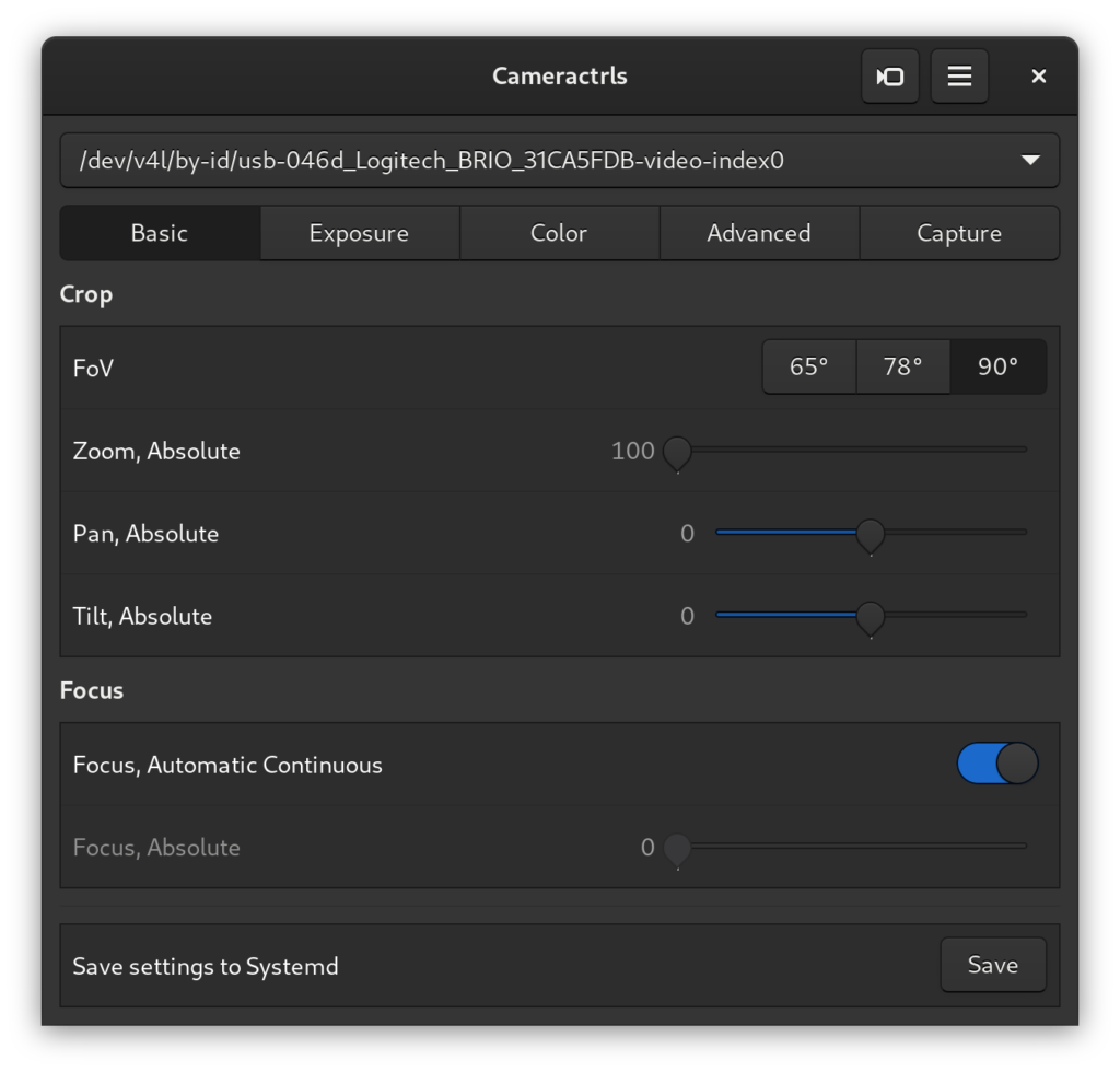 Cameractrls, un outil open source pour configurer votre webcam sous Linux