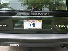 XML license plate