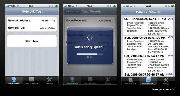Image montrant la fonctionnalité B de l'application Q pour les admins réseaux sur iPhone