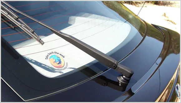 Sticker de voiture avec un logo de disque dur pour les professionnels de l'informatique