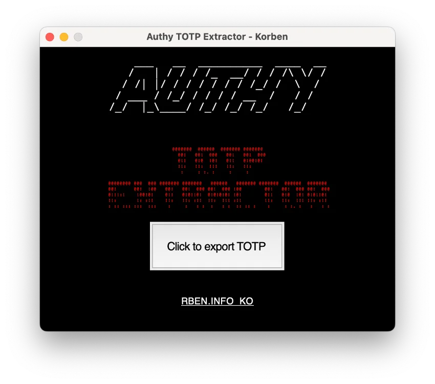 Authy : Exporter les codes 2FA en quelques clics