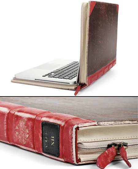 MacBook transformé en vieux bouquin