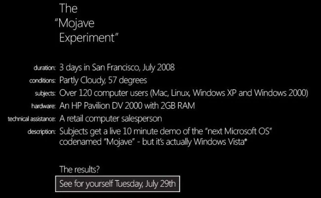 Logo de Mojave, le nouveau système d'exploitation de Microsoft
