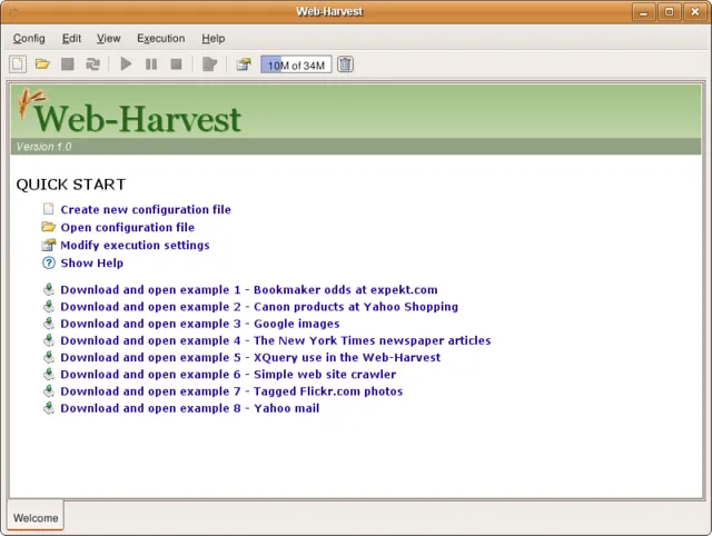 Exemple de récupération de contenu avec Web Harvest