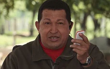 Venezuela's President Hugo Chavez and the vergatario mobile phone: Hugo Chavez launches mobile phone with rude name 