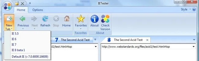 IETester : tester son site web sous toutes les versions d'Internet Explorer