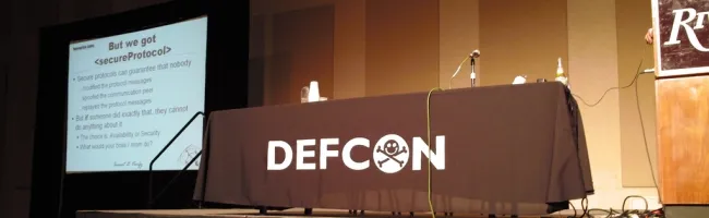 Logo de la Defcon 16, la plus grande conférence de hackers au monde