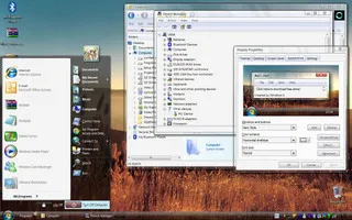 Comparaison de l'interface utilisateur de Windows XP et de Vista Transformation Pack