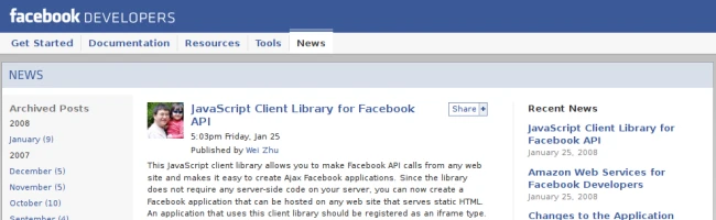 facebookapi Comment intégrer des applications Facebook sur votre site ou votre blog