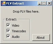 FLV Extract Screenshot