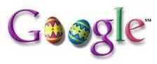 Logo de Google avec un oeuf de Pâques