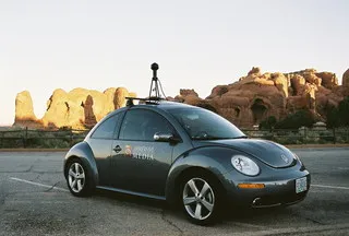 Photo de la nouvelle Beetle de Google prise de côté