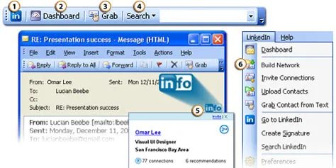 LinkedIn Outlook Toolbar