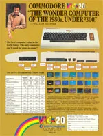 Commodore VIC-20 advertisement from Personal Computing 4/82, featuring William Shatner