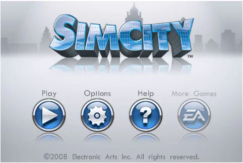 Capture d'écran de Sim City sur Iphone