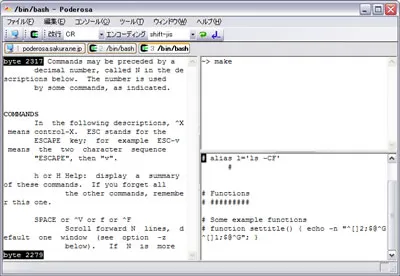 Capture d'écran du terminal SSH next-gen