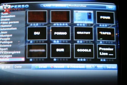 Capture d'écran de l'interface de création de publicité sur la chaîne TVPerso de Free