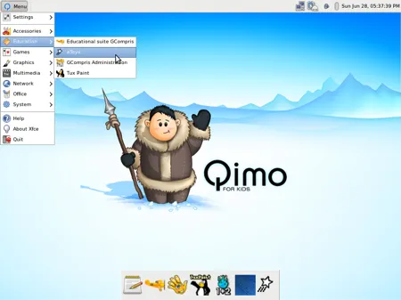 Qimo - un système d'exploitation éducatif pour les enfants
