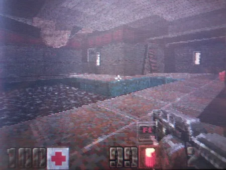 Capture d'écran du jeu Quake 2 sur Nintendo DS