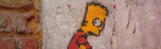 Bart Simpson avec un t-shirt scientologue
