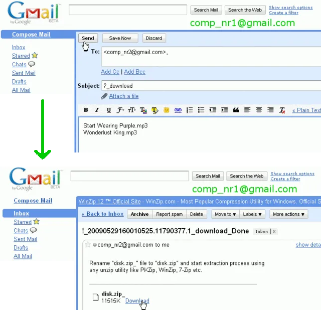 g2Peer - Share Files on Your PC Through Gmail