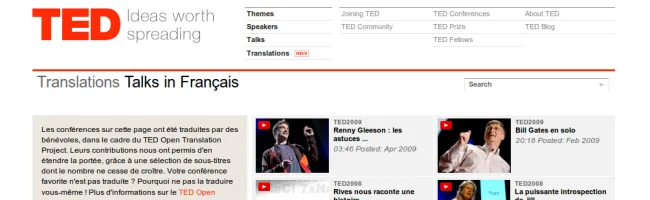 Conférence TED en français : Comment révolutionner l'éducation