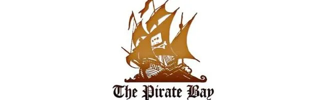The Pirate Bay logo avec un Père Noël