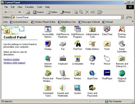 Capture d'écran de Windows 7