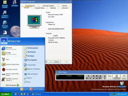 Capture d'écran de Windows 10