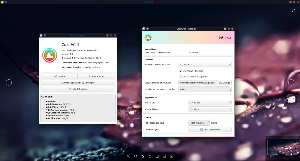 ColorWall – Trouvez le fond d’écran idéal en un clin d’œil pour votre Linux