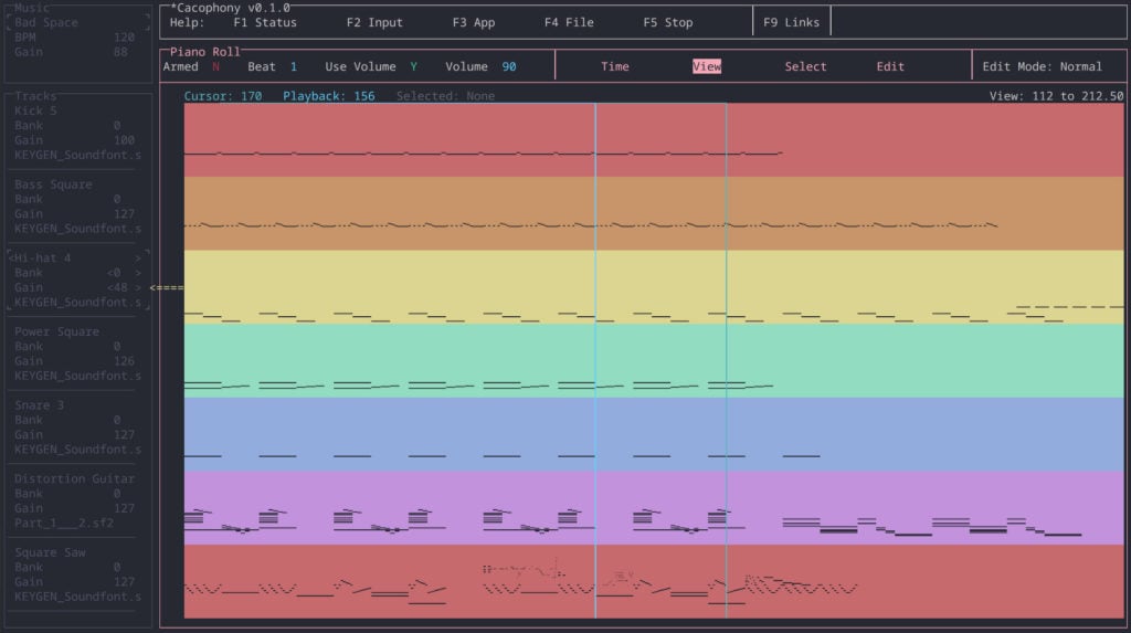 Cacophony – le séquenceur MIDI minimaliste