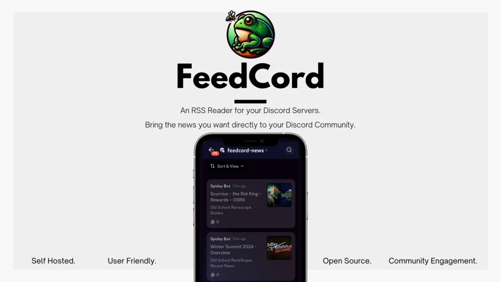 FeedCord – Pour intégrer des flux RSS dans Discord