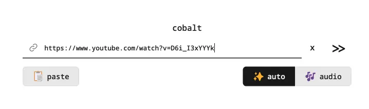 Cobalt – Téléchargez facilement vidéos et MP3 depuis YouTube, TikTok & Twitter