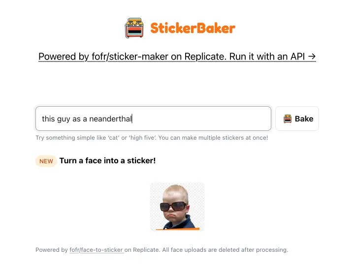 StickerBaker – Créez des stickers IA personnalisés en quelques clics