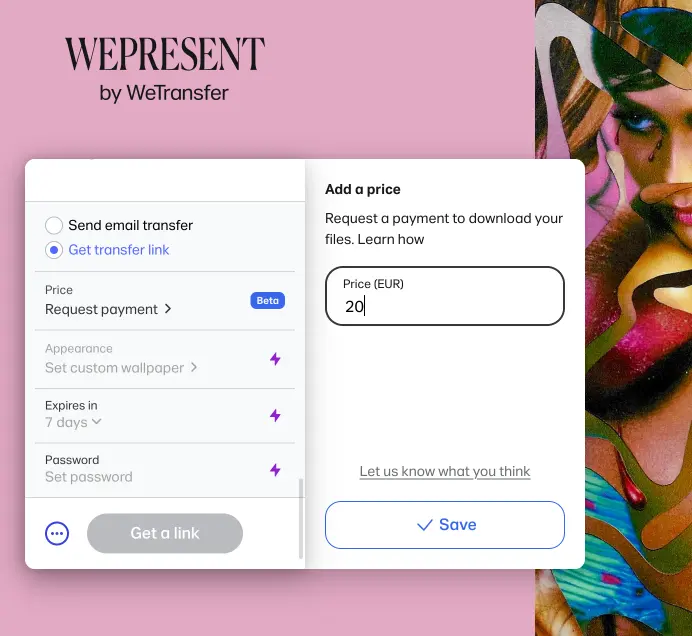 WeTransfer intègre un nouveau système de paiement qui va plaire à tous les créatifs